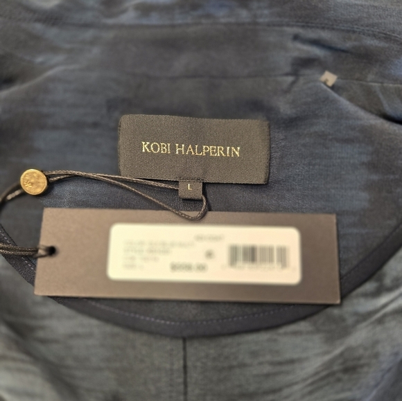 Kobi Halperin Adi Printed Silk Coat Size L - Picture 5 of 7